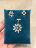 Premium diamond finish pendant set product code D112