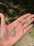 Premium diamond finish gj polish repolishable pendant set product code 52