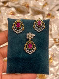 Premium diamond finish pendant set product code D355