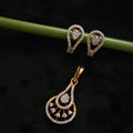 Premium diamond finish pendant set product code 121
