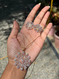 Premium daimond finish pendant set product code D53