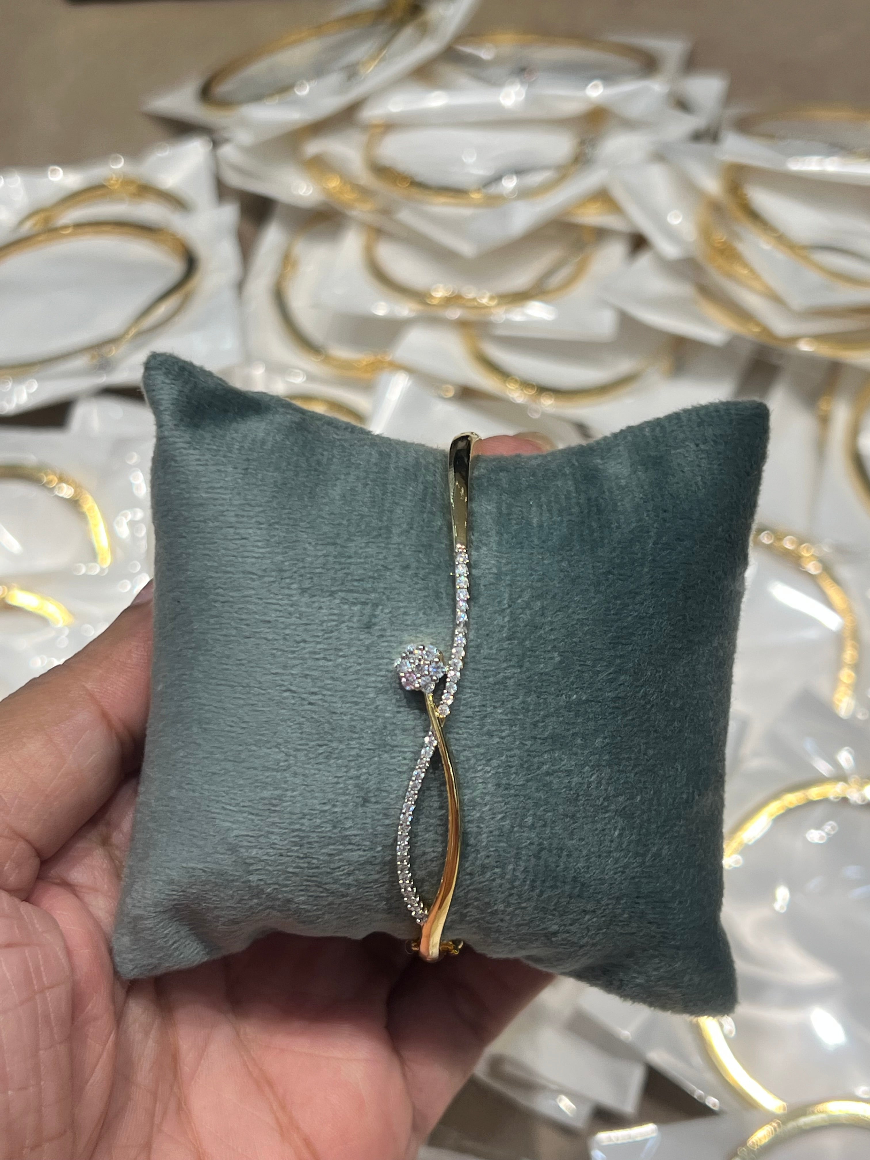Premium diamond party wear finish openable bracelet product code B13
