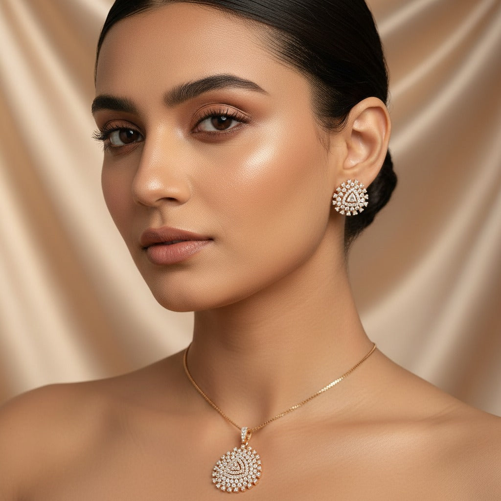 Premium diamond finish gj polish repolishable pendant set product code 52