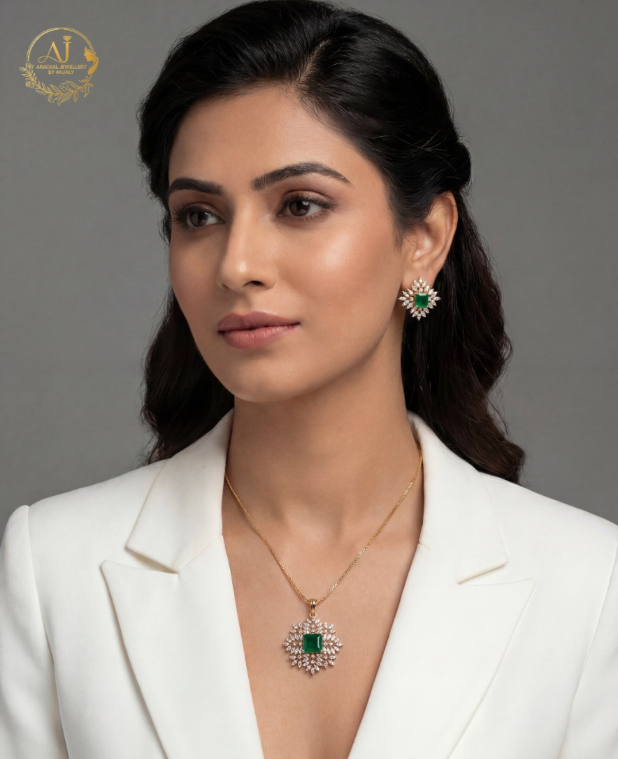 Premium daimond finish pendant set product code 20